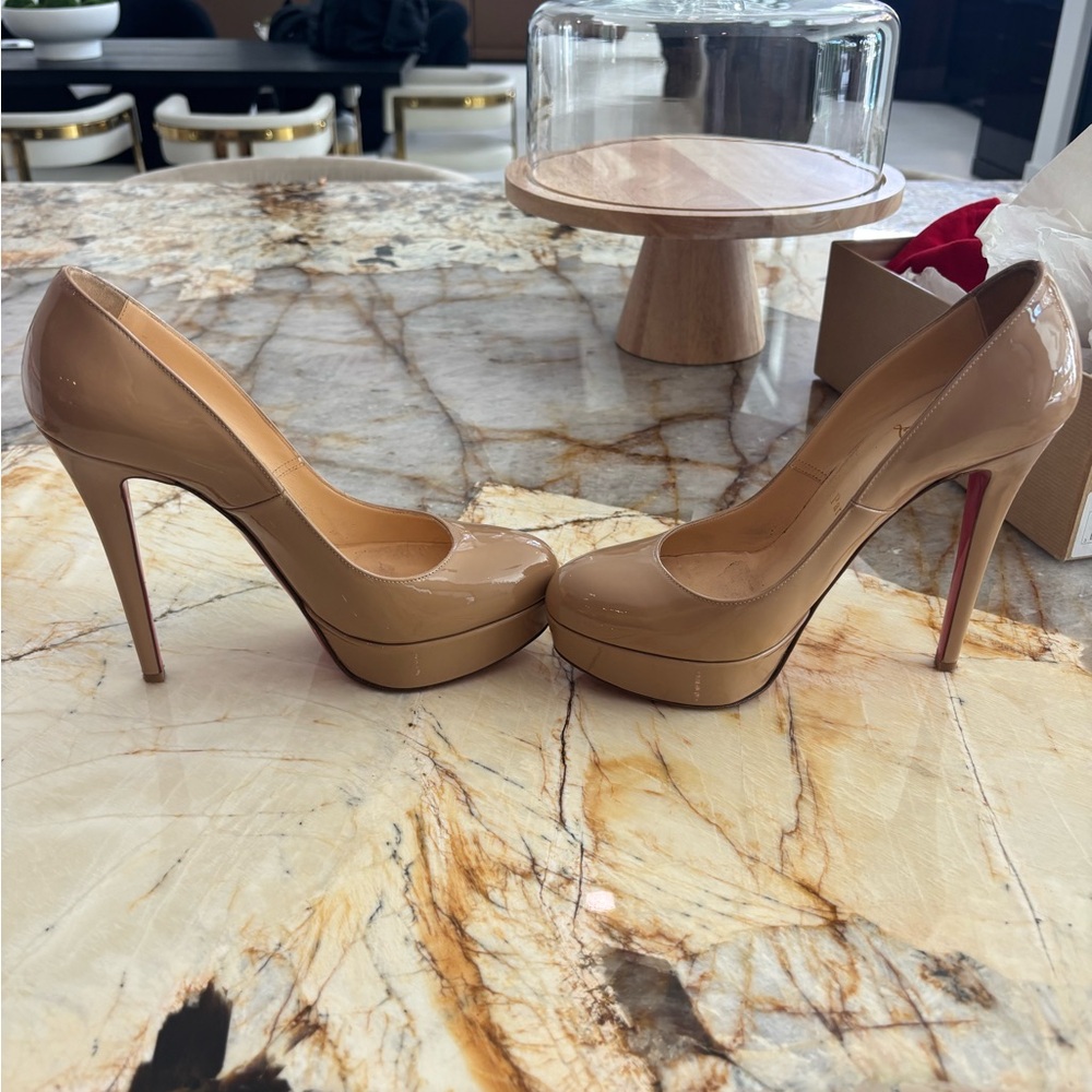 Christian Louboutin Nude Heels - Picture 3 of 10